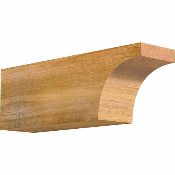 Ekena Millwork Huntington Rough Sawn Rafter Tail, Western Red Cedar, 6"W x 8"H x 24"L RFT06X08X24HUN00RWR - main